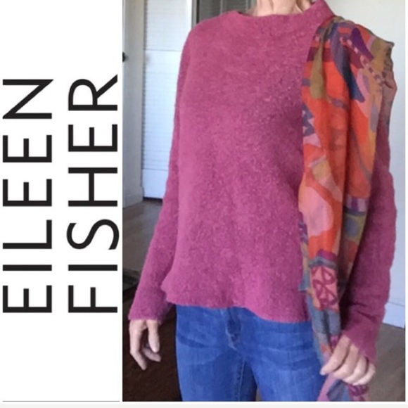 EILEEN FISHER Marled Sweater Sz Med - Picture 1 of 9